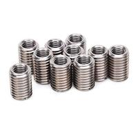 Lwuey Acero Inoxidable Tuerca Reductor Macho, Insertos de Rosca Ranurada Adaptador Reparación Manguito M8X1.25 Hembra M12X1.75 Herramienta Conversión Fontanería Aire Comprimido Hidráulico 10PCS