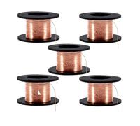 Lwuey Alambre de Cobre Esmaltado 0.1 mm, 5 x 12 m, 60 m