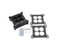 Lwuey Espaciador de Carburador Fenólico, Reconstrucción Sustituye Kit Junta Diafragma Membrana Reparación Recambio Aleación Aluminio Puerto 1 Pulgada 9134 SB 4BBL SBC BBC BB Compatible Holley Chevy