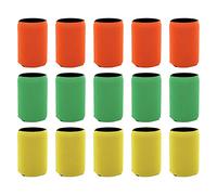 Lwuey Funda Latas Neopreno, Manga Cubierta Cerveza Refresco Cubrelatas Coca Cola Neopreno Silicona Bebida Surtido Lavables Máquina Duradera Botella Fiesta Todo Tipo Aislante Reutilizables 15Piezas