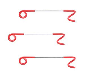 Lwuey Gancho para Linterna de Camping,Soporte Camping en Forma S Ganchos Postes Tienda Multifuncional Doble Cabezal Iluminación Suspensión Secado Ropa Colgar Teteras Jardín Accesorios 3 Piezas