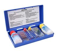 Lwuey Kit de Prueba Calidad del Agu, Tiras Papel Medidor Cloro 3 en 1 Phs Probador Hidrógeno Spa Indicador W/Color Carta Análisis Líquido Potable Transporte Hotel Hogar Calientes Piscina Bañera