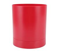 Lwuey Organizador de Utensilios Giratorio 360°, Soporte Cocina Encimera Palillos Contenedor Almacenamiento Vajilla Casera Hogar PP Cubiertos Porta Estante Cuchillos Versátil Ajustable(Rojo)