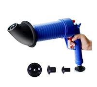 Lwuey Pistola de Limpieza Drenaje, Desatascador Tuberías Neumático Profesional Inodoro Alta Presión 4 Ventosas Air Power Drain Fuerte Manual Fregadero Plunger Opener Lavabo Baera Tamiz Bañera Ducha