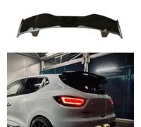 LwwGji Alerón Trasero de Techo de Coche para Renault Clio, Alerón Trasero de Plástico ABS, Aspecto Negro Brillante/Carbono,Gloss Black