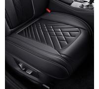 LwwGji Funda de Asiento de Coche Transpirable para Audi TT 8N MK1 1998-2006,Cojín de Cuero PU, Alfombrilla para Asiento de Coche, Antideslizante,Black-Black-1 Front Seat