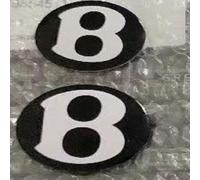 LWWNNFC Coche Emblema para Bentley, Insignia Logo Capó Delantero Maletero Decoración Pegatinas Logotipo, Accesorios Coche,Black