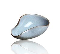 LWXLJMJZC-Recipiente de té Cha He de porcelana-taza dosificadora de granos de café-accesorio Ge Yao con patrón de grietas-cuchara chino