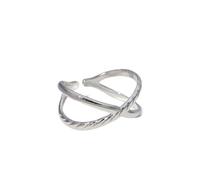 LWXLP Anillos de acero inoxidable a la moda para mujer, anillo ajustable con forma de corazón y flor, joyería de fiesta, anillo abierto estético geométrico