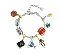 LWXLP Pulsera con dijes Hogwarts Academy of Magic Slytherin, Pulsera con Colgante de Cuentas, Brazalete DIY para fanáticos, Regalos, Accesorios