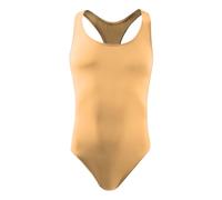 Lxadritea Calzoncillos para hombre, mono bikini, media cubierta de glúteos, suave y cómodo, semitransparente, transpirable, respetuoso con la piel, talla única, color carne, Talla única