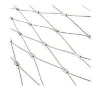 LXBAMKEA 304 Acero Inoxidable Cuerda De Alambre, Flexible Malla De Cable, Durable Balcón Jardín Aves De Corral Red De Protección, Antirrobo A Prueba De Fugas Tejida Valla (Color : Silver, Size : 1x1
