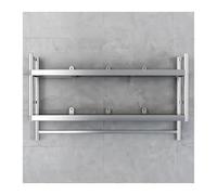 LXBAMKEA Estantería Flotante De Acero Inoxidable, Armarios De Pared para Cocina, Estante Organizador De 2 O 3 Niveles para Garaje, Sótano, Almacén U Hogar, Especiero(110x35x67cm)