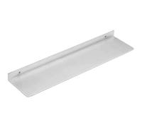 LXBAMKEA Estantes Flotantes, Estantes Pared Acero Inoxidable, Dormitorio Estudiar Sala Estar Tienda Ropa Oficina Repisa Decor, Bolso Zapatos Fotos Estante De Almacenamiento Pantalla (Color : Silver,