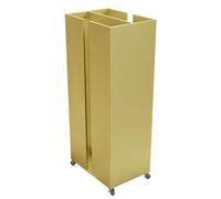 LXBAMKEA Organizador De Perchas Apilador, Tienda De Ropa Armario Lavandería Tienda Minorista Perchas para Pantalones Estantes De Almacenamiento con Ruedas(Gold,45x35x100cm)