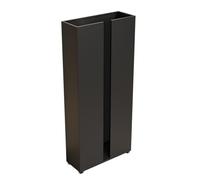 LXBAMKEA Organizador De Perchas Apilador, Tienda De Ropa Armario Lavandería Tienda Minorista Perchas para Pantalones Estantes De Almacenamiento con Ruedas(Black,45x18x97cm)