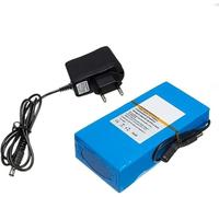 LXBche Batería de Litio de 12V 10Ah, Recargable, portátil, for Equipos de 12V, con Cargador.