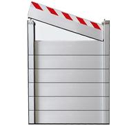 LXBche Sistema de protección contra inundaciones Barrera de Entrada extraíble Puerta residencial Panel contra inundaciones Reutilizable