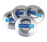 LXBSXY 4 Piezas Tapas Llantas para Coche para Volvo S60 S80 S90 XC40 XC60 XC70 V40 V50 V60 V90 C30 C40, Embellecedor para Llantas Tapacubo Cubierta Centro de Rueda de Plástico ABS Accesorios de Coche