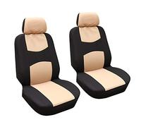 LXBSXY Fundas Asientos Coche Delanteros de Poliéster para Ford Focus ST-Line ST Line MK4 Station Wagon, Juego de Fundas de Asiento Delantero de Automóvil Accesorios para Asientos de Coche,A Beige