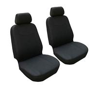 LXBSXY Fundas Asientos Coche Delanteros de Poliéster para Suzuki S-Cross 2017-2025, Juego de Fundas de Asiento Delantero de Automóvil Accesorios para Asientos de Coche,A Black