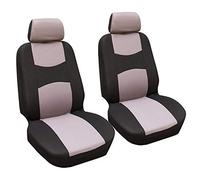LXBSXY Fundas Asientos Coche Delanteros de Poliéster para Suzuki S-Cross 2017-2025, Juego de Fundas de Asiento Delantero de Automóvil Accesorios para Asientos de Coche,A Gray