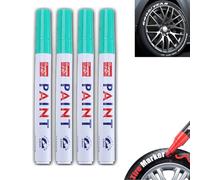 LXCJZY Car Tire Marker Pens,Anti-drying Letter Graffiti Ink Marker,Waterproof Car Tire Paint Pen,Tire Paint Marker Pens for Car Tire Lettering,Quick Drying Non-Fading Permanent Markers (Green)