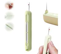 LXCJZY Chiclify Needle Threader, 2-in-1 Needle Threader & Seam Ripper Tool, Quilting Supplies Sewing Kit, Automatic Needle Threaders for Hand Sewing.. (Green)