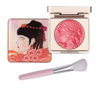 LXCJZY Embossed Smooth Powder Blush Palette For Cheeks, Embossed Girl Blush for Cheeks, Matte Face Powder Blush Palette,Natural Makeup,Radiant Finish (Pink, One Size)