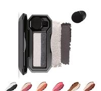 LXCJZY Perfect Dual Color Eyeshadow,Dual Color Eyeshadow Plate,Eyeshadow Makeup,Portable Two Tone Eyeshadow, Eye Glitter Makeup, Highly Pigmented Eyeshadow, Waterproof (Black White, One Size)