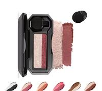LXCJZY Perfect Dual Color Eyeshadow,Dual Color Eyeshadow Plate,Eyeshadow Makeup,Portable Two Tone Eyeshadow, Eye Glitter Makeup, Highly Pigmented Eyeshadow, Waterproof (Pink White, One Size)