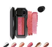 LXCJZY Perfect Dual Color Eyeshadow,Dual Color Eyeshadow Plate,Eyeshadow Makeup,Portable Two Tone Eyeshadow, Eye Glitter Makeup, Highly Pigmented Eyeshadow, Waterproof (Peach Blossom, One Size)