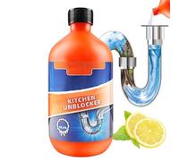 LXCJZY Pipeline Dredging Agent, 300ml Kitchen Unblocker, Powerful Pipe Dredging Agent, Foaming Lemon Drain Cleaner, Bathroom Toilet Cleaners for Toilet Squatting Pans, Urinals, Sewer, Sink (1Pcs)