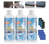 LXCJZY Stone Crystal Plating Agent,Stone Polishing and Coating Agent,Stone and Marble Cleaner,Marble Cleaner Stain Remover,Effectively Removes Oxidation and Rust Stains (3pcs)
