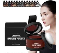 LXCJZY Waverly Magic Root Cover Up,Waverlo Magic Hair Root Cover Up,Water Sweat Resistant,Instant Hair Shading Powder For Thinning Hairline With Mirror (04#Dark Auburn, One size)