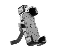 LXCMQL Soporte Movil Moto para Suzuki Burgman 125 2007-2021, 360° Rotación Porta Móvil Moto Antivibración Soporte para Teléfono para Moto Desmontable Soporte Movil,Black-Rearviewmirrorstyle