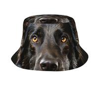 LXCNQFN Sombrero de pescador negro con perro pastor alemán, sombreros de sol para hombres y mujeres, sombrero de pesca de ala ancha para senderismo, Pastor alemán negro, Talla única