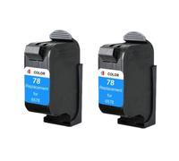 LXfOtG Cartucho de Tinta Compatible con HP Deskjet 930c 980c 1220cse 1280 3820 1180c 1220c 1600c 6122 78A C6578A C6578D(2 Pack)