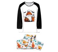 LXGKEKSKG Conjuntos de Halloween a Juego para Padres e Hijos Largos Acogedores Que Fortalecen el Vínculo Familiar en Casa (Black, L)