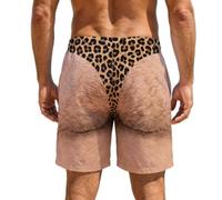 LXGKEKSKG Funny Men's Swim Trunks, Funny Swim Trunks for Men, Hairy Legs Briefs Graphic Men's Beach Shorts, Swimwear Hilarious, Summer Vacation Gift