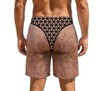 LXGKEKSKG Funny Men's Swim Trunks, Funny Swim Trunks for Men, Hairy Legs Briefs Graphic Men's Beach Shorts, Swimwear Hilarious, Summer Vacation Gift