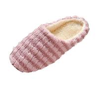 LXGKEKSKG Zapatillas de Casa para Mujer Confort Algodón Antideslizante Silenciosas Temporada Otoño Invierno Primavera (A, 45)