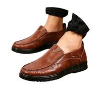 LXGKEKSKG Zapatos Casuales para Caminar y Hacer Senderismo, Ligeros, Transpirables, cómodos, sin Cordones, con Suela Plana para Exteriores. (Brown, 47)