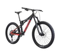 LXHAHQ Bicicleta de Montaña con Mde Carbono, Bicicleta de Montaña con Doble Suspensión, Cola Suave MTB