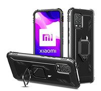 LXHGrowH Funda para Xiaomi Mi 10 Lite,Fundas 360° Full Body Protección Shock-Absorción Protección Silicona Gel TPU con Anti-Arañazos Soporte Suave Carcasa Cover para Xiaomi Mi 10 Lite, Negro