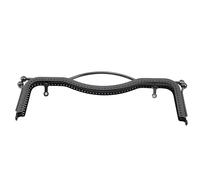 LXHZSY Boquillas De Bolsos Monedero con asa y Forma de Labios, Cierre de Beso Grande, Moneda en Relieve, Bolso Hecho a Mano for acolchar DIY(Black)