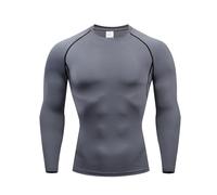 LXHZSY Camiseta Verano Hombre Camiseta Deportiva Ajustada de Manga Larga for Hombre, for Correr, Entrenamiento físico, Ciclismo, Holgada, de Verano(Color3,XL)