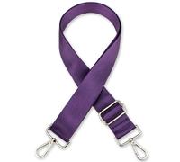 LXHZSY Correa Bolso Bandolera Long Shoulder Bag Strap Solid Color Wide Replacement Strap For Bags Nylon Woman Messenger Accessories Bag Straps(Purple-Silver)
