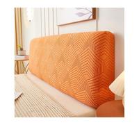 LXHZSY Fundas Cabeceros Elastic Jacquard BedHead Cover Spandex All-Inclusive Bed Head Covers Dust-Proof Bed Back Protector Cover Bedroom Decor 6 Sizes(Orange,120CM S)