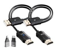 LXJADAP HDMI Inalámbrico Transmisor y Receptor, Decodificación 4K HDMI Wireless para Transmitir Vídeo y Audio en PC/TV Box/Proyector/Portátiles, Transmisión inalámbrica HDMI Transmisor, Negro